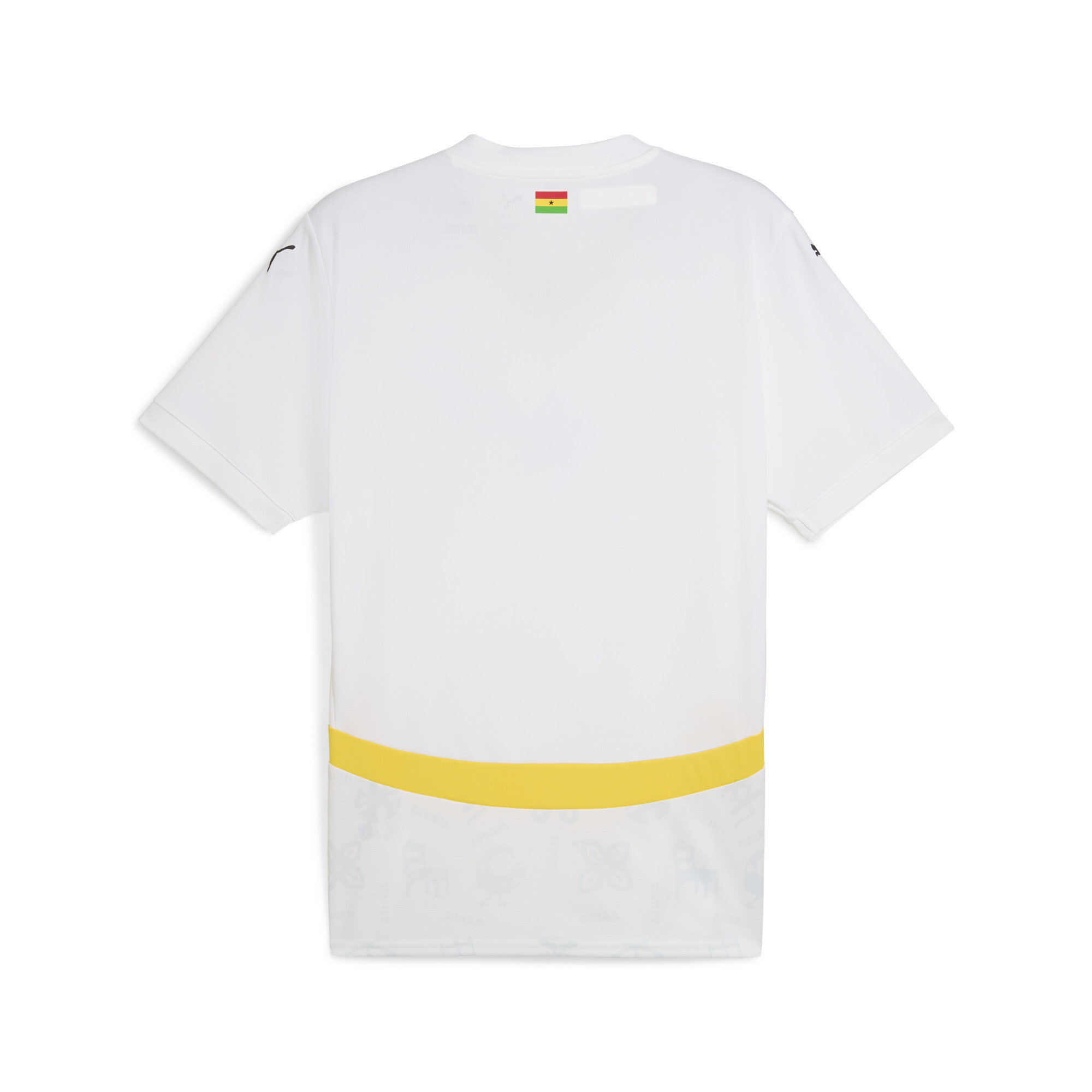 PUMA Ghana 2025 thuisshirt, Wit/Geel