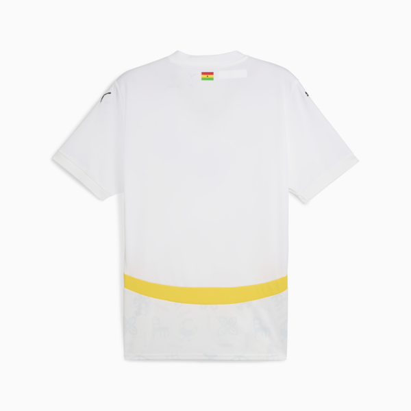 Ghana 2025 Home Jersey Men, PUMA White-Pelé Yellow, large-ZAF