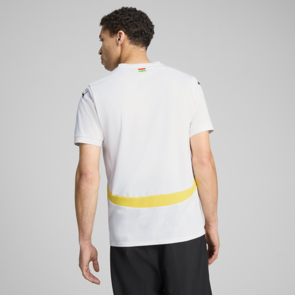 Ghana 2025 Home Jersey Men, PUMA White-Pelé Yellow, large-ZAF