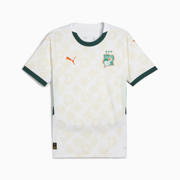 Camiseta Costa de Marfil 2025 Visitante para hombre, PUMA White-Dark Myrtle, large-MEX