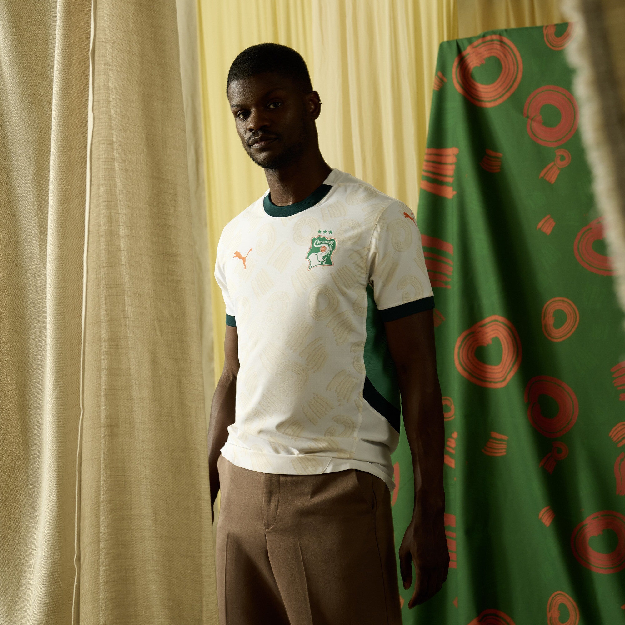 Men's Puma Côte D'Ivoire 2025 Away Jersey, White, Size 3XL, Clothing