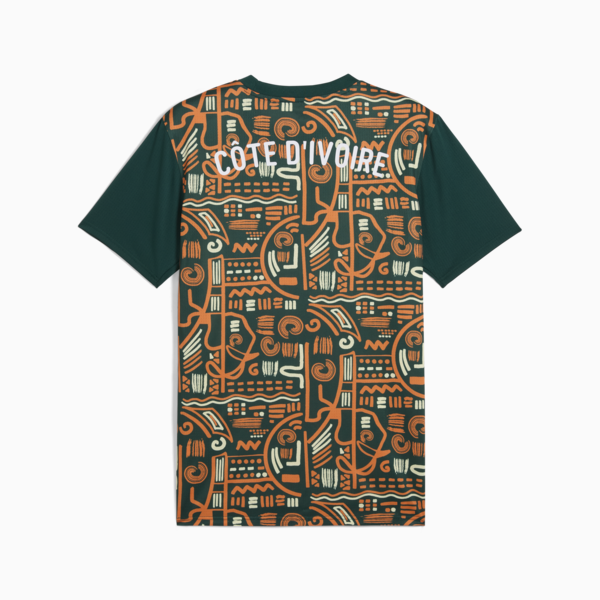 Ivory Coast 2025 Pre-match Jersey Men, Dark Myrtle-Rickie Orange, large-ZAF