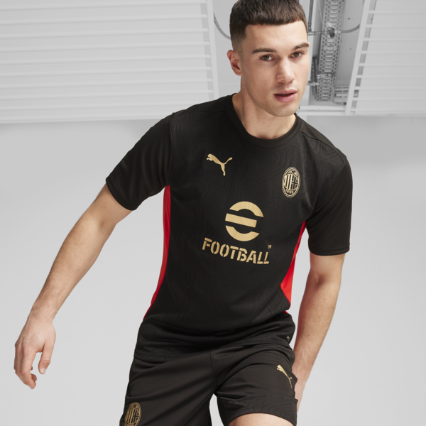 Camiseta de entrenamiento AC Milan para hombre, PUMA Black-For All Time Red, large-ARG