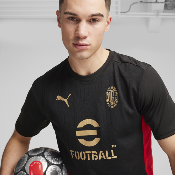 Camiseta de entrenamiento AC Milan para hombre, PUMA Black-For All Time Red, large-ARG