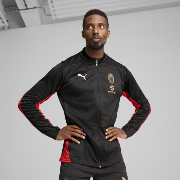 Campera de entrenamiento AC Milan para hombre, PUMA Black-For All Time Red, large-ARG