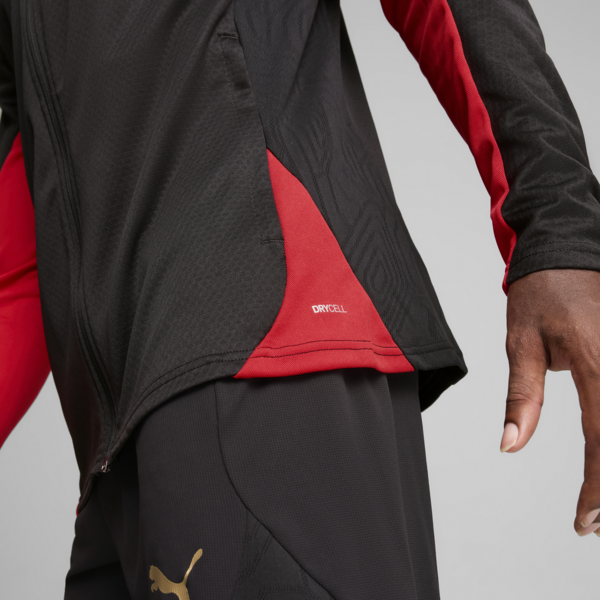 Campera de entrenamiento AC Milan para hombre, PUMA Black-For All Time Red, large-ARG