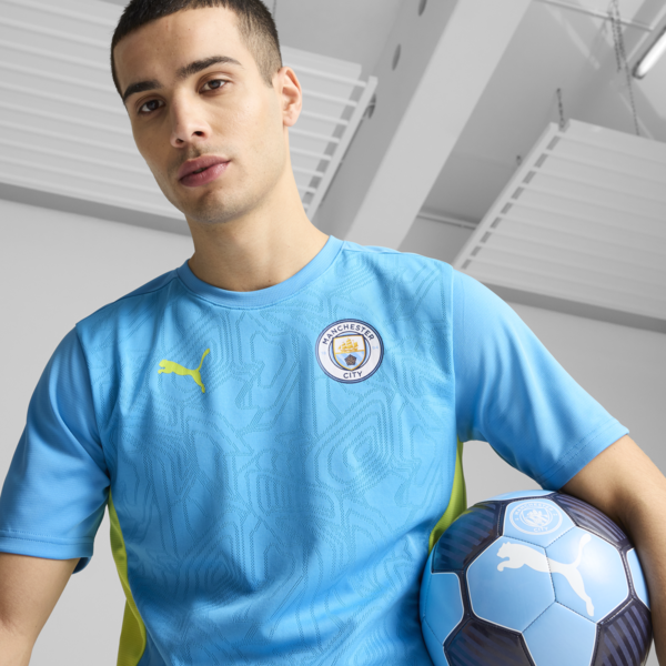 Camiseta de entrenamiento Manchester City para hombre, Magic Blue-Yellow Glow, large-ARG