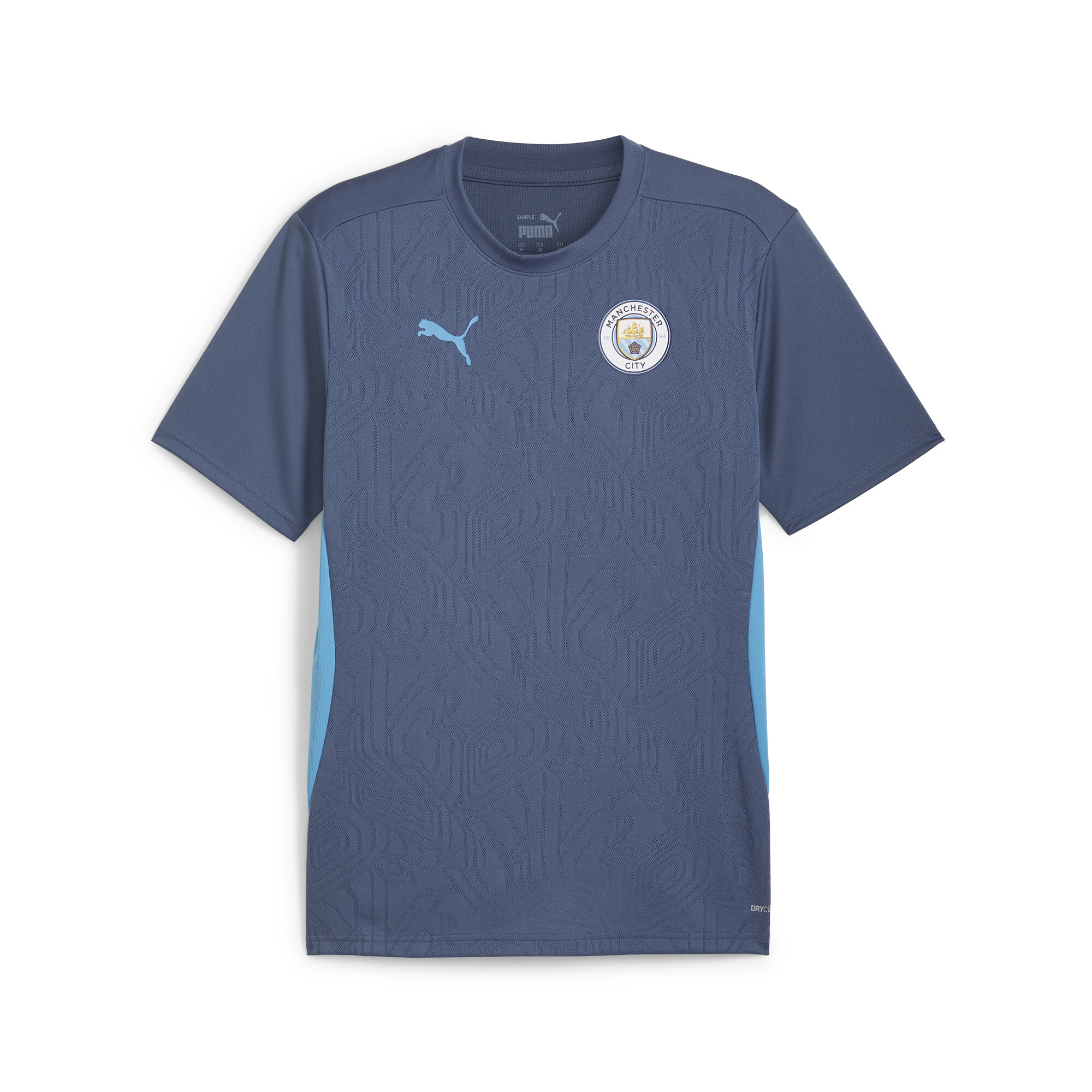 Puma Manchester City Trainingstrikot Herren | Mit Color Blocking | Inky Blue/Magic Blue | Größe: S