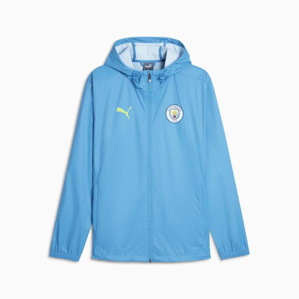 Campera de entrenamiento Manchester City All-Weather para hombre, Magic Blue-Yellow Glow, large-ARG