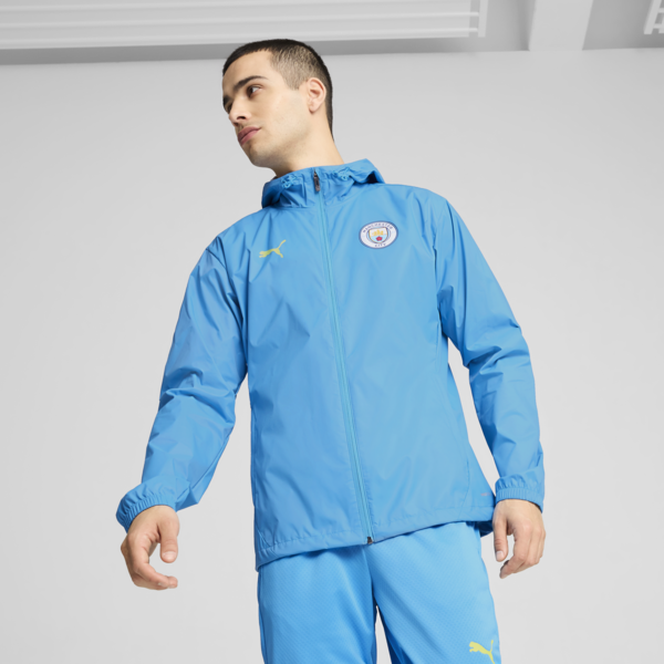 Campera de entrenamiento Manchester City All-Weather para hombre, Magic Blue-Yellow Glow, large-ARG