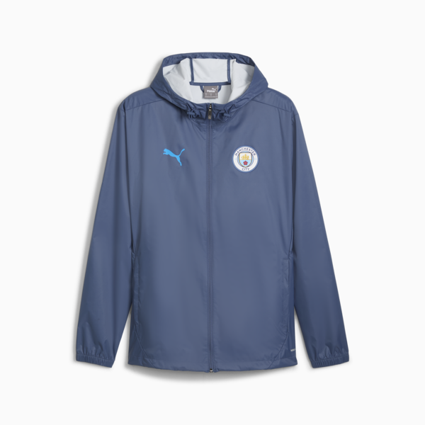 Campera de entrenamiento Manchester City All-Weather para hombre, Inky Blue-Magic Blue, large-ARG