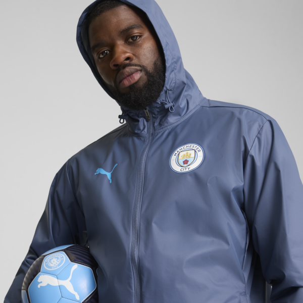 Campera de entrenamiento Manchester City All-Weather para hombre, Inky Blue-Magic Blue, large-ARG