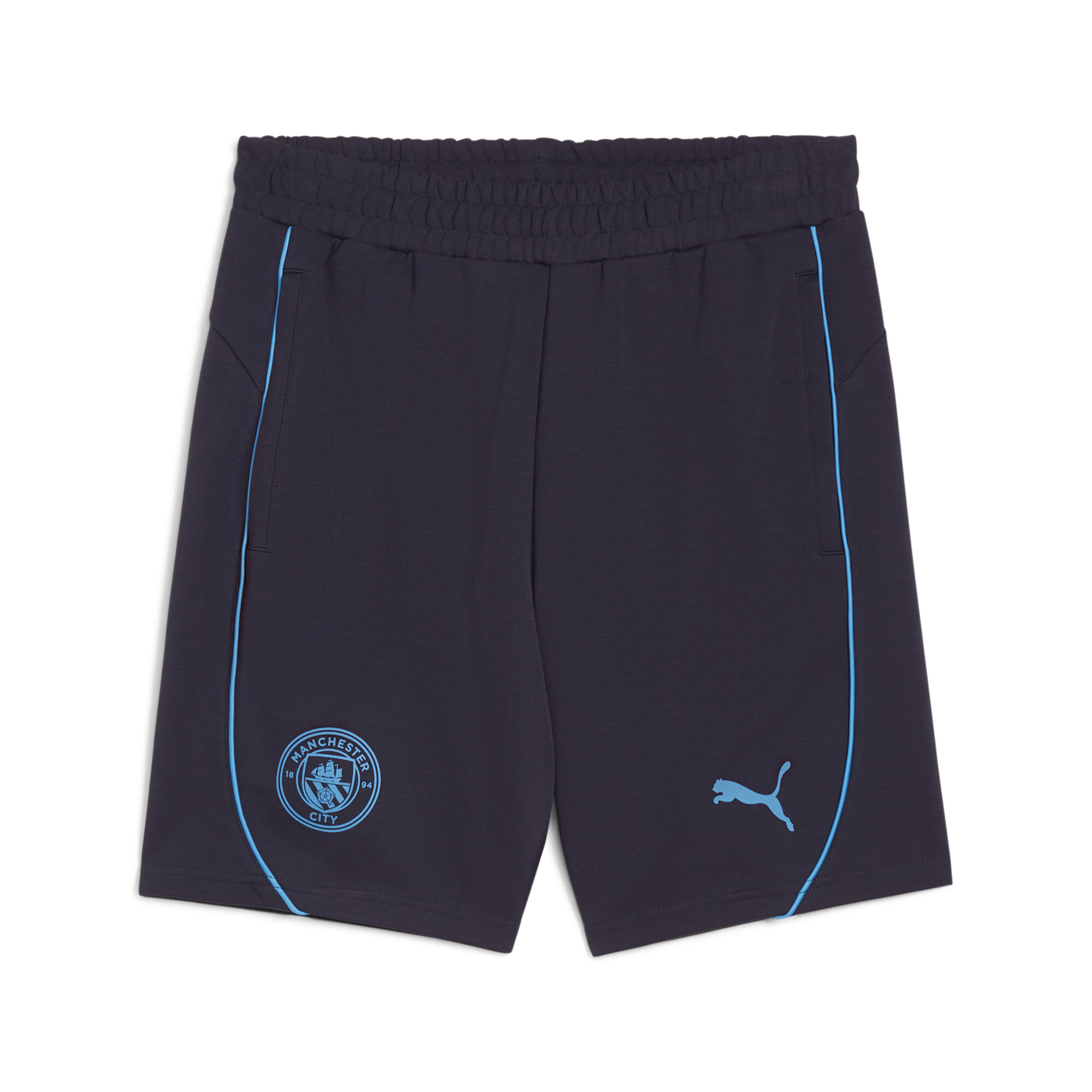 Puma Manchester City Casuals Shorts Herren | Mit Color Blocking | Navy/Magic Blue | Größe: M