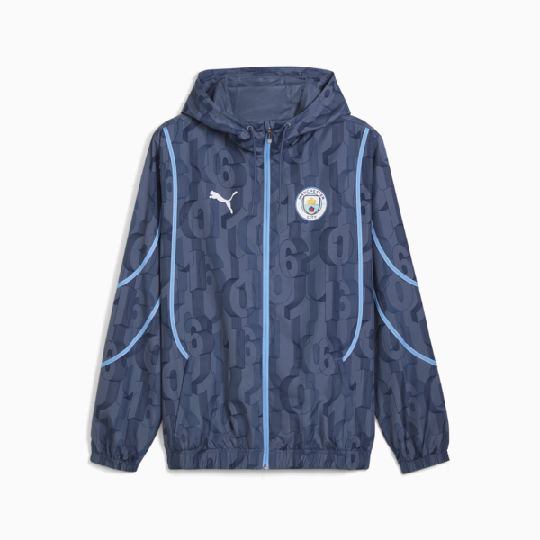 Campera pre-partido Manchester City para hombre, Inky Blue-Team Light Blue, large-ARG