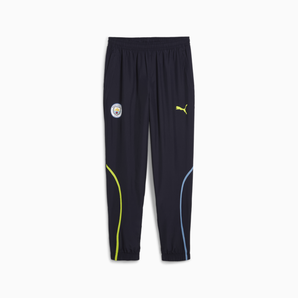 Pantalones pre-partido Manchester City para hombre, New Navy-Yellow Glow, large-ARG