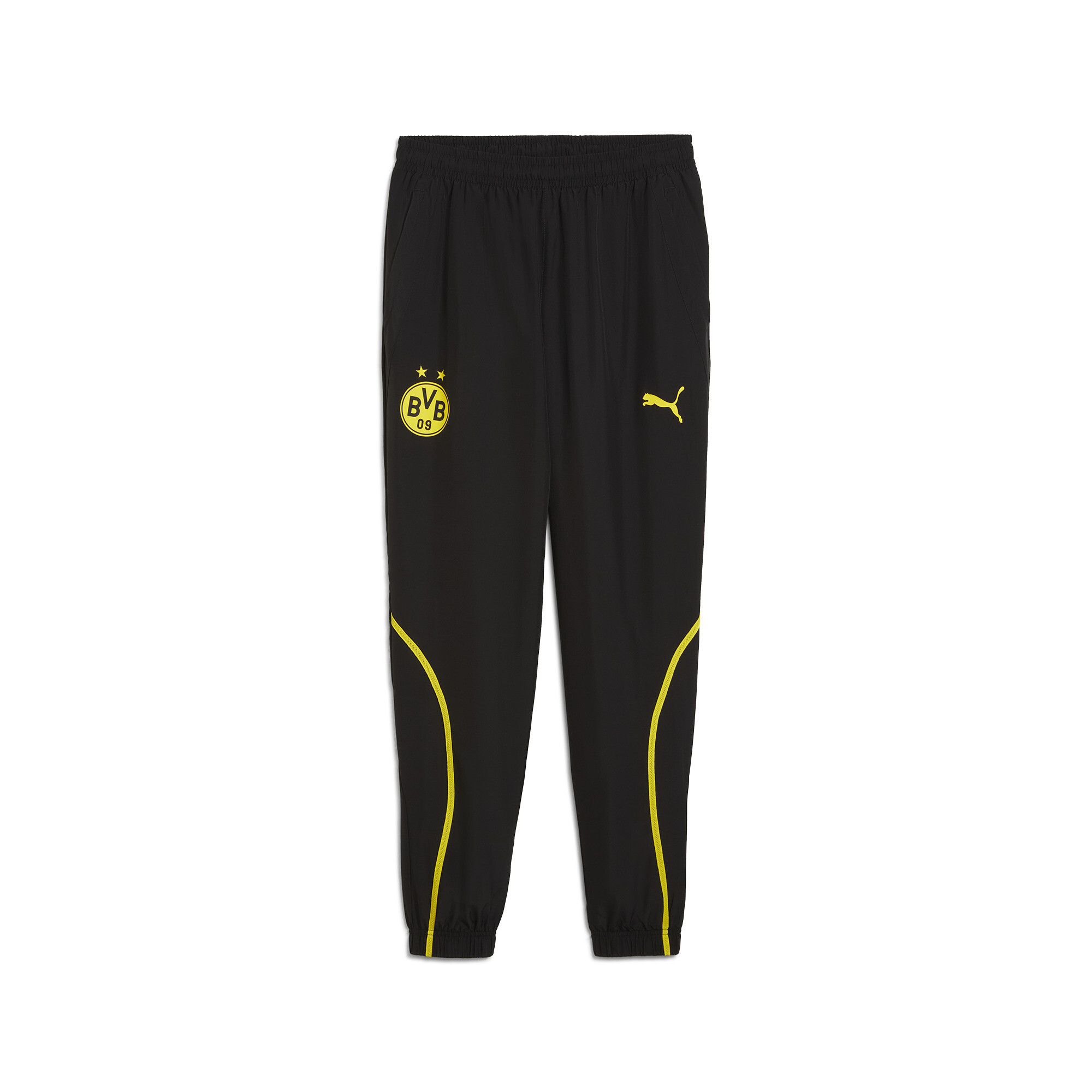 Puma Borussia Dortmund Gewebte Aufwärmhose Herren | Mit Other Pattern | Black/Faster Yellow | Größe: 3XL