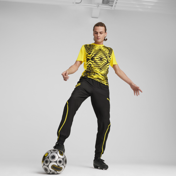 Pants Hombre Borussia Dortmund, PUMA Black-Faster Yellow, large-MEX