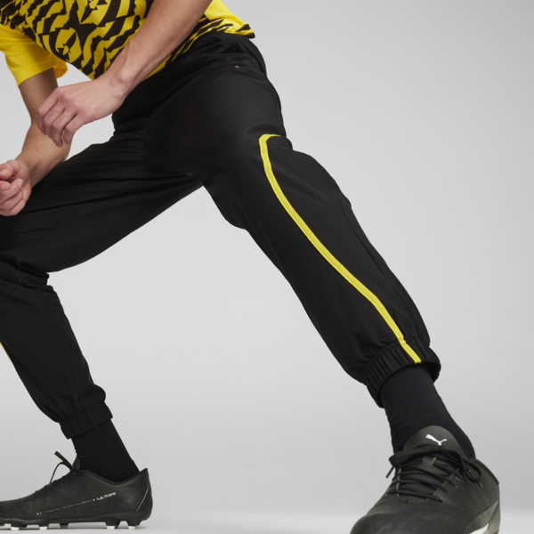 Pants Hombre Borussia Dortmund, PUMA Black-Faster Yellow, large-MEX
