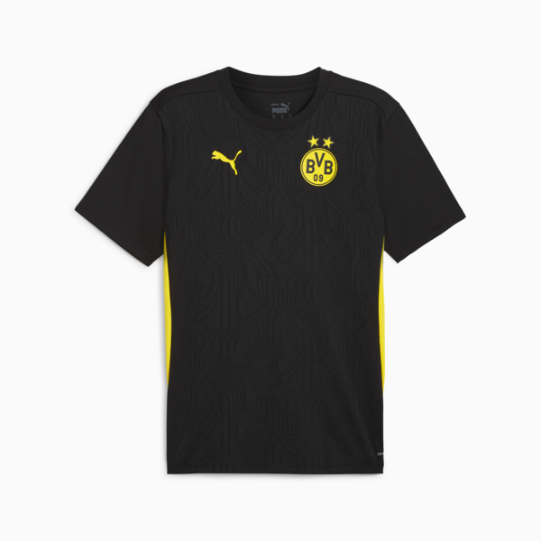 Camiseta de entrenamiento Borussia Dortmund para hombre, PUMA Black-Faster Yellow, large-ARG