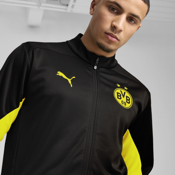 Campera de entrenamiento BVB, PUMA Black-Faster Yellow, large-ARG