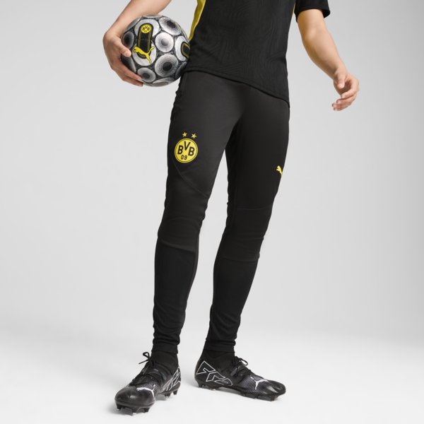 Pantalones entrenamiento Borussia Dortmund para hombre, PUMA Black-Faster Yellow, large-ARG