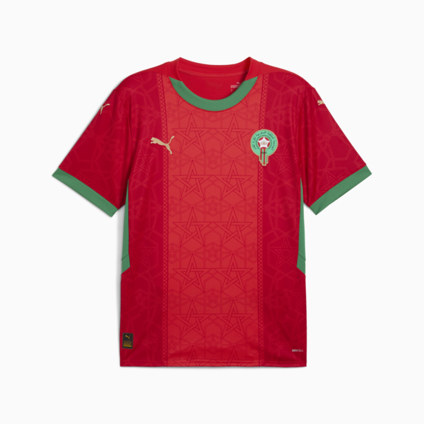 Morocco 2025 Home Jersey Men, PUMA Red-Archive Green, large-ZAF