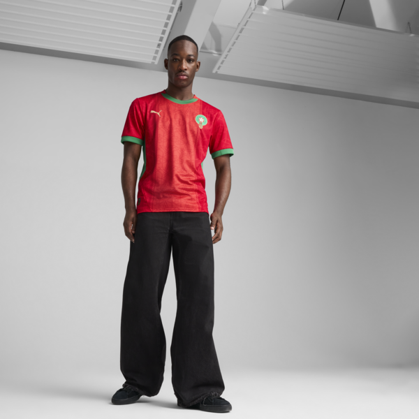 Morocco 2025 Home Jersey Men, PUMA Red-Archive Green, large-ZAF