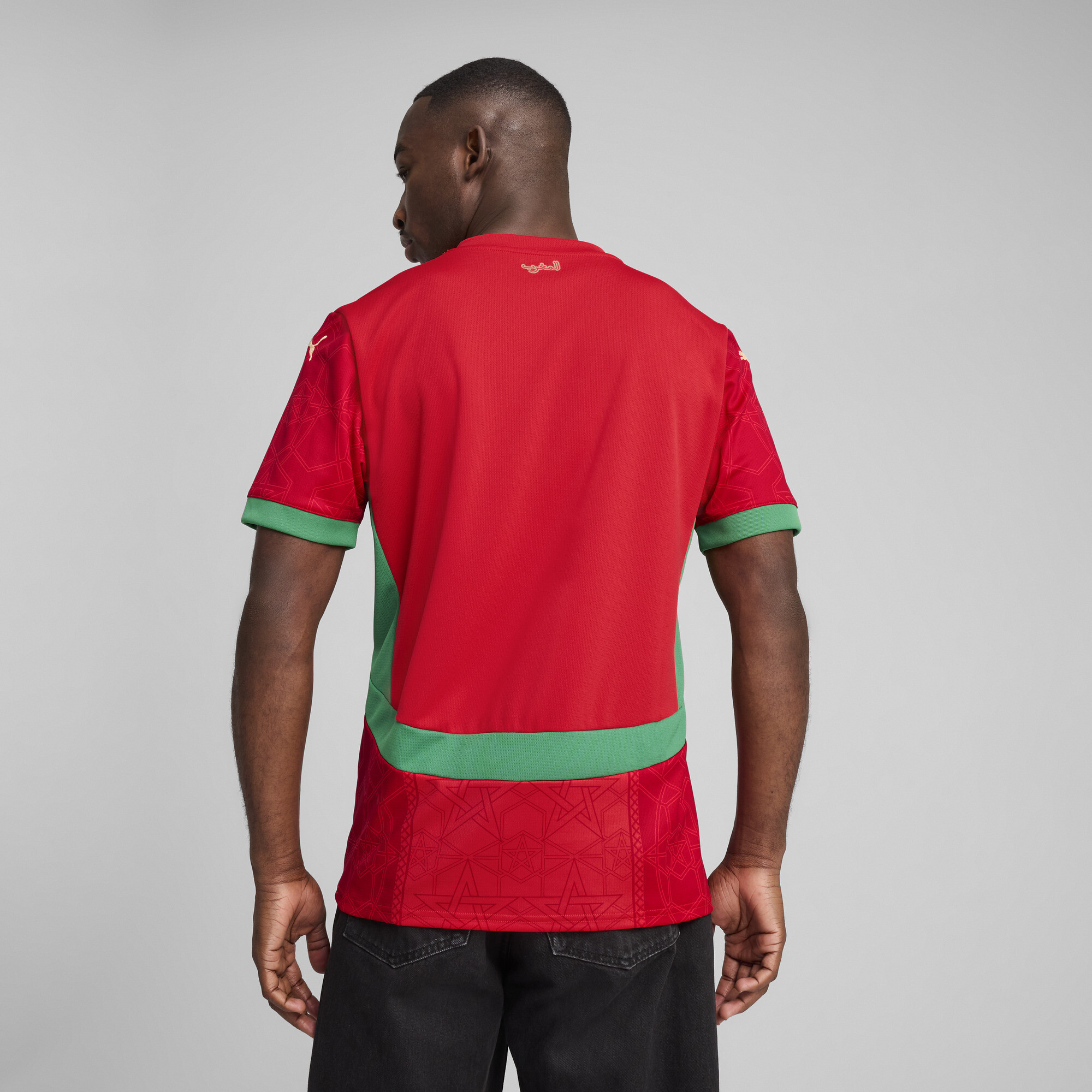 Men's Puma Morocco 2025 Home Jersey, Red, Size XL, Clothing