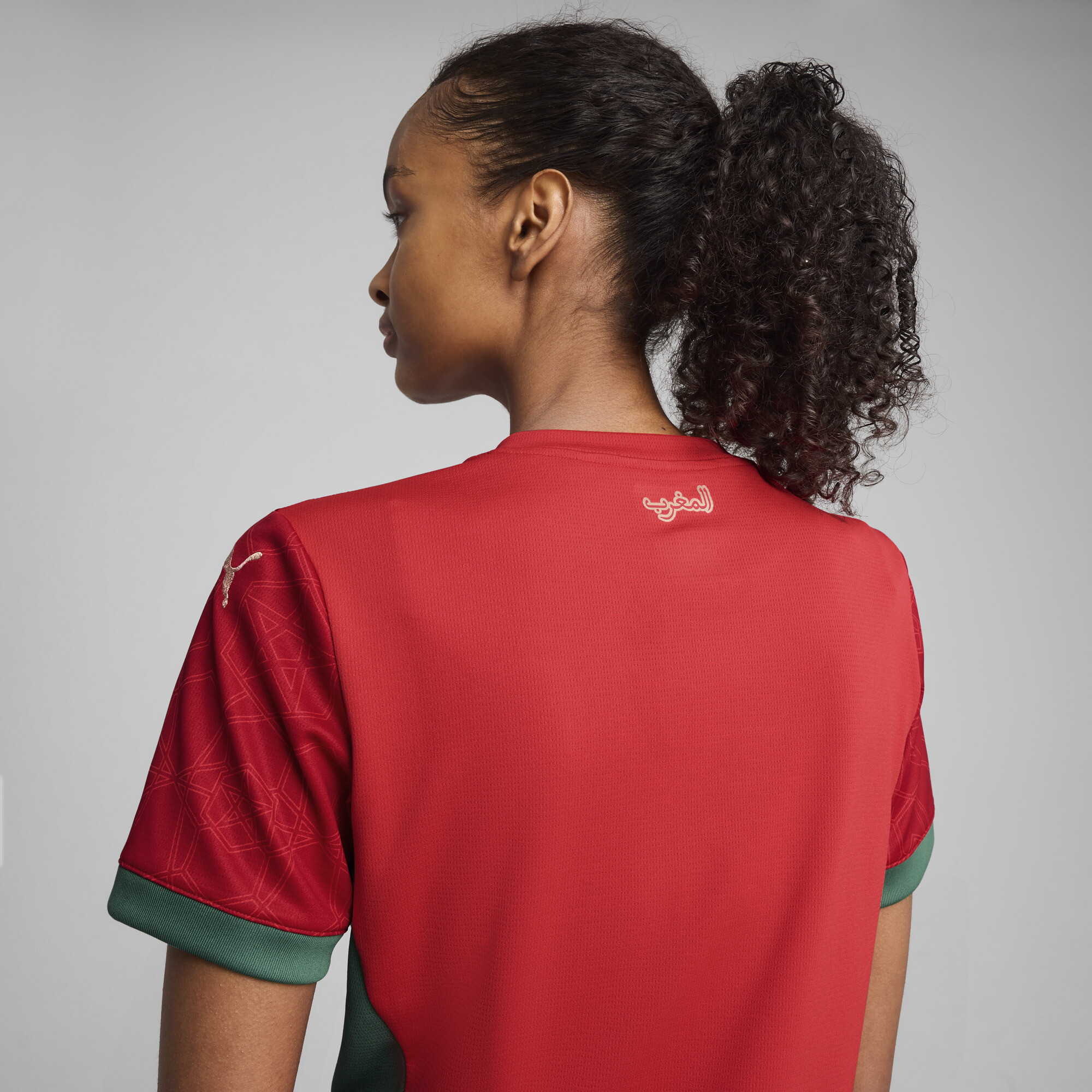 Women's Puma Morocco 2025 Home Jersey, Red, Size S, Clothing