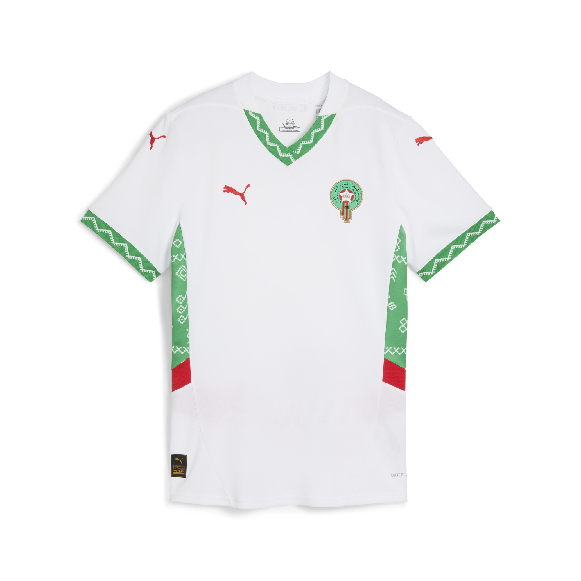 Women's Puma Morocco 2025 Away Jersey, White, Size L, Clothing