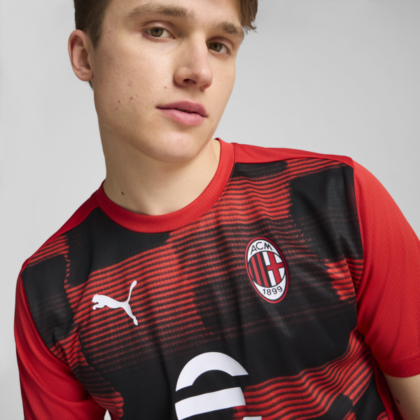 Camiseta pre-partido AC Milan para hombre, For All Time Red-PUMA Black, large-ARG