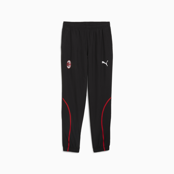 AC Milan Pre-match Woven Pants Men, PUMA Black-For All Time Red, large-ZAF