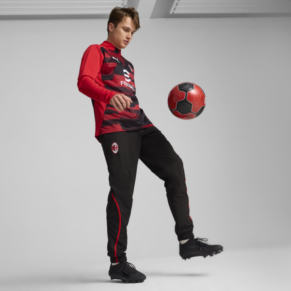AC Milan Pre-match Woven Pants Men, PUMA Black-For All Time Red, large-ZAF
