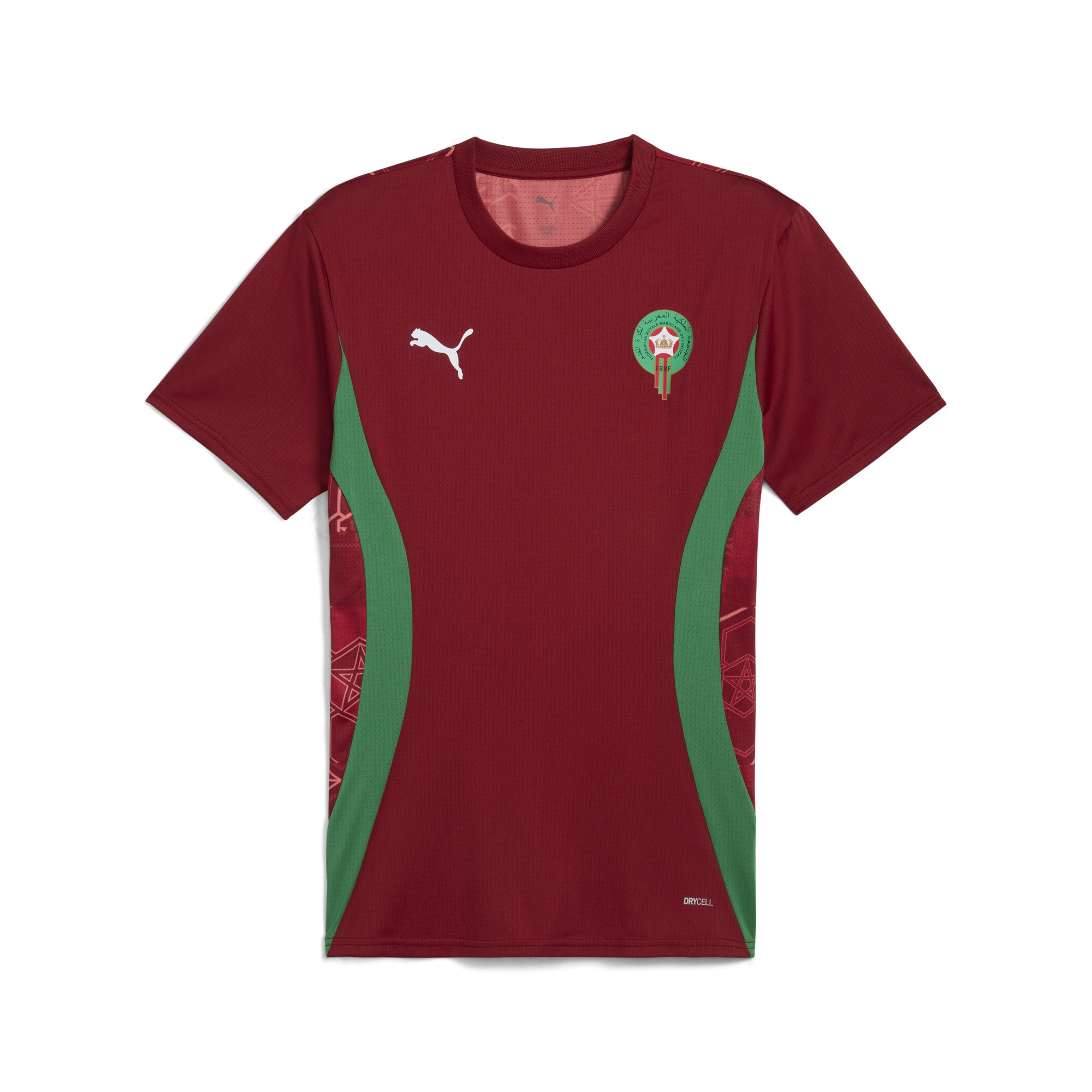 Puma Marokko Aufwärmtrikot Herren | Mit Print | Intense Red/Archive Green | Größe: S