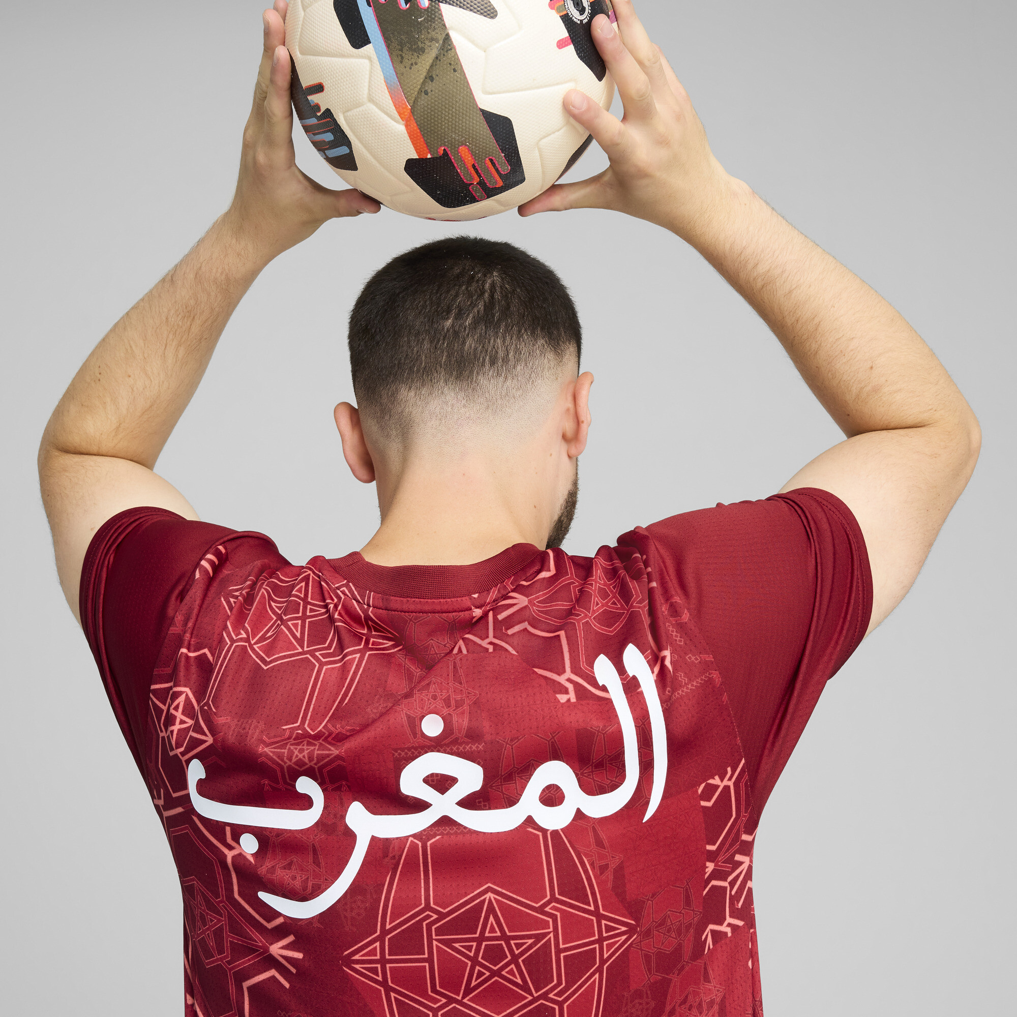 تيشرت جيرسيه Morocco Pre-match للرجال أحمر