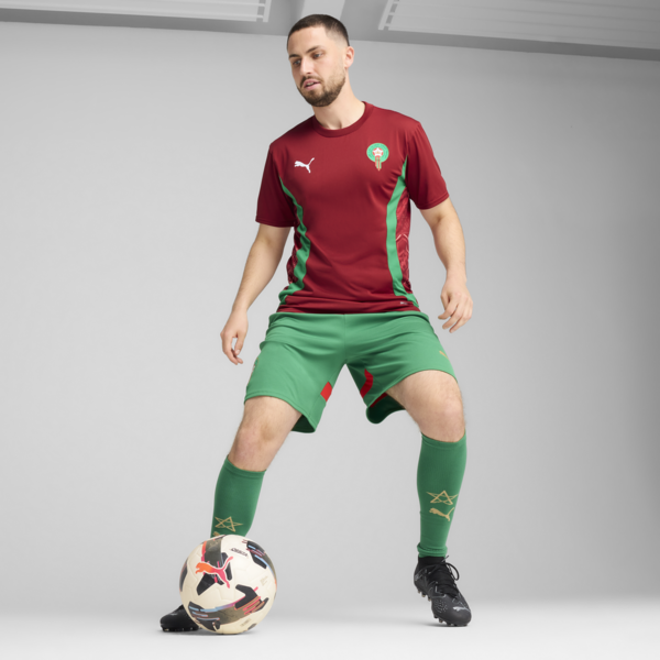 Morocco Pre-match Jersey Men, Intense Red-Archive Green, large-ZAF
