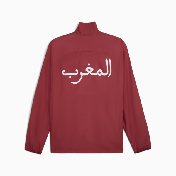 Morocco Pre-match Woven Jacket Men, Intense Red-Archive Green, large-ZAF