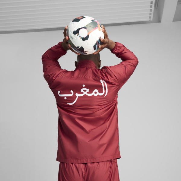 Morocco Pre-match Woven Jacket Men, Intense Red-Archive Green, large-ZAF