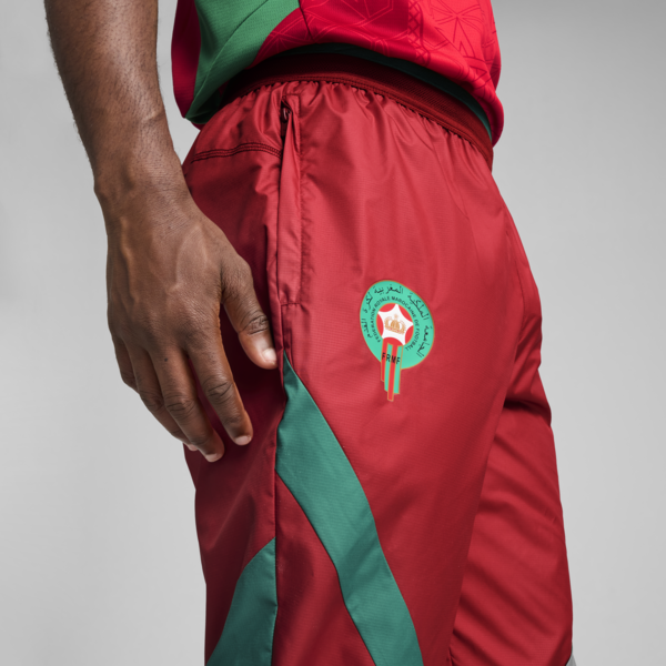 Morocco Pre-match Woven Pants Men, Intense Red-Archive Green, large-ZAF