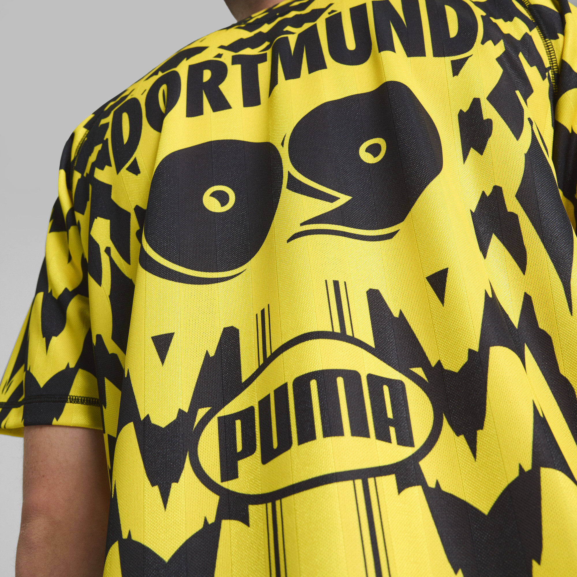 PUMA Borussia Dortmund ftblSTATEMENT Retro shirt, Zwart/Geel