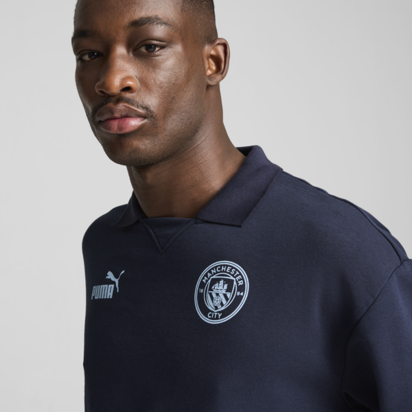 Buzo de entrenamiento Manchester City ftblCULTURE+ para hombre, Club Navy-Silver Mist, large-ARG