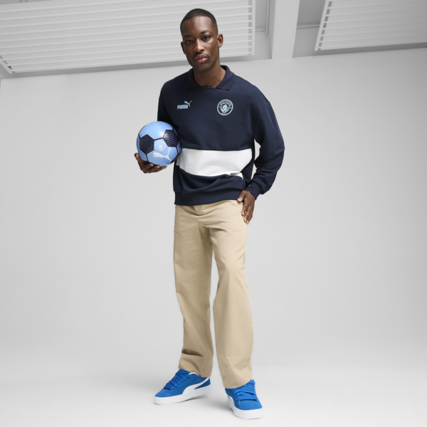 Buzo de entrenamiento Manchester City ftblCULTURE+ para hombre, Club Navy-Silver Mist, large-ARG