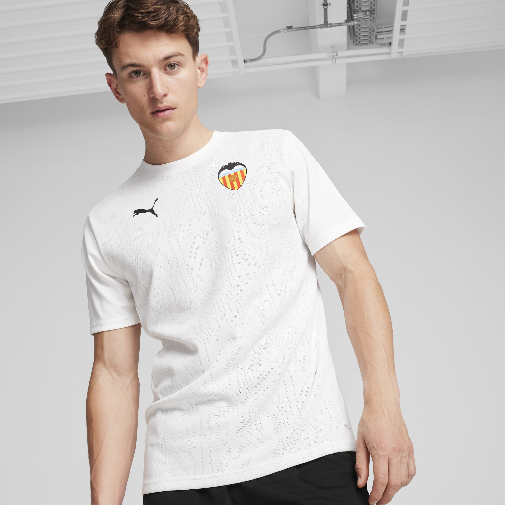 Men's Puma Valencia CF Training Jersey, White, Size S, Sport