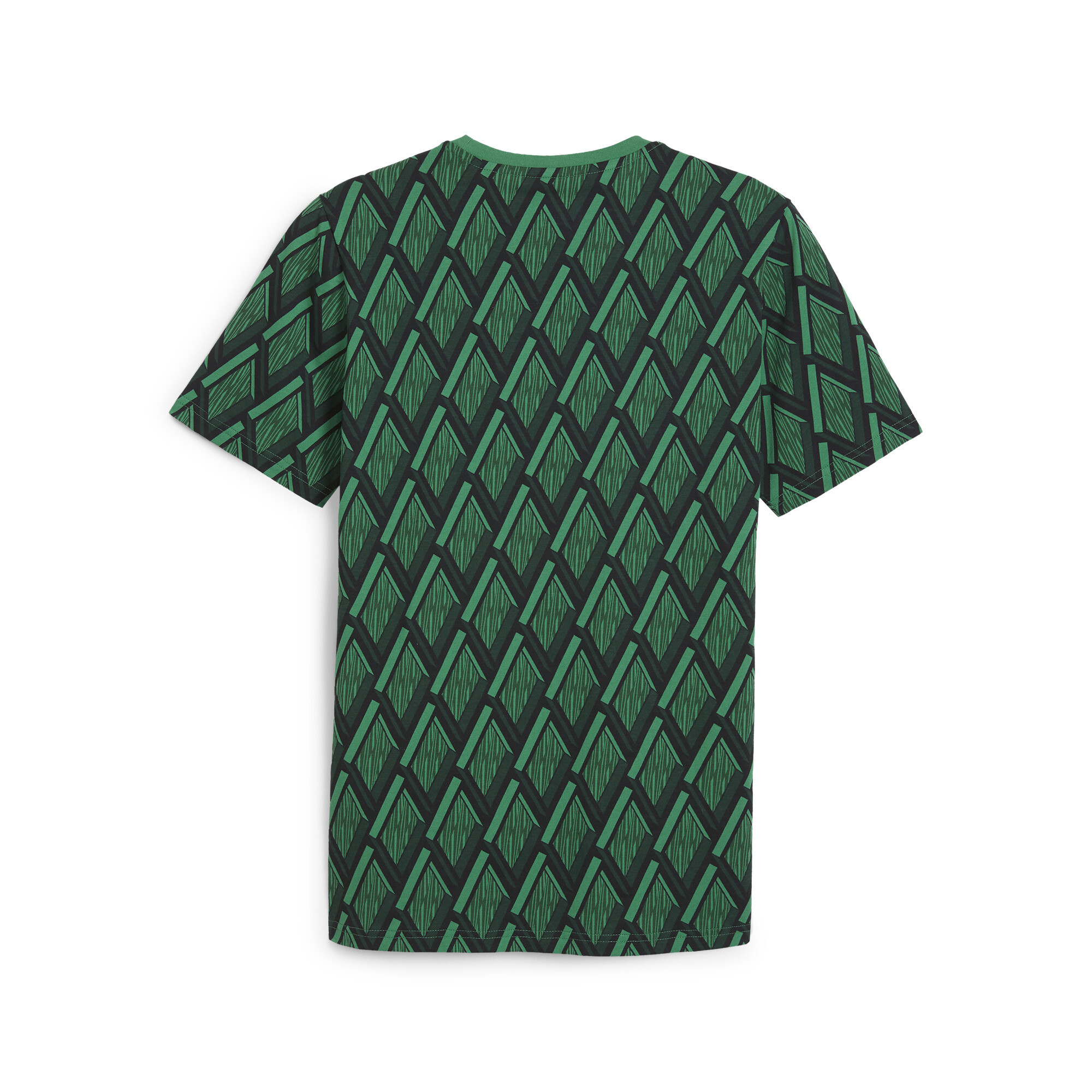 Borussia Mönchengladbach ftblCULTURE T-shirt met all-over-print voor Heren, Groen/Zwart, Maat M | PUMA