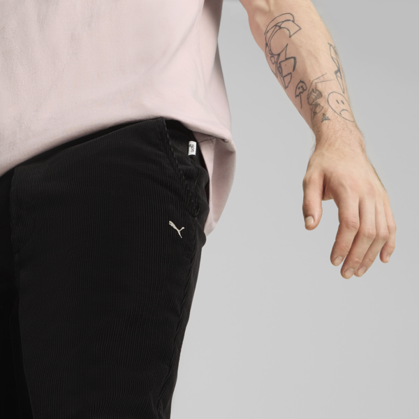Pantalones de corderoy MMQ para hombre, PUMA Black, large-ARG