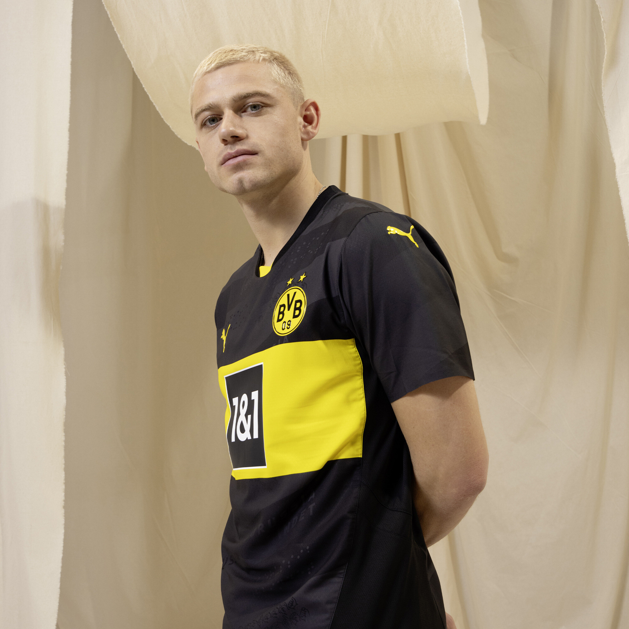 PUMA Borussia Dortmund 24/25 Authentic uitshirt, Geel/Zwart