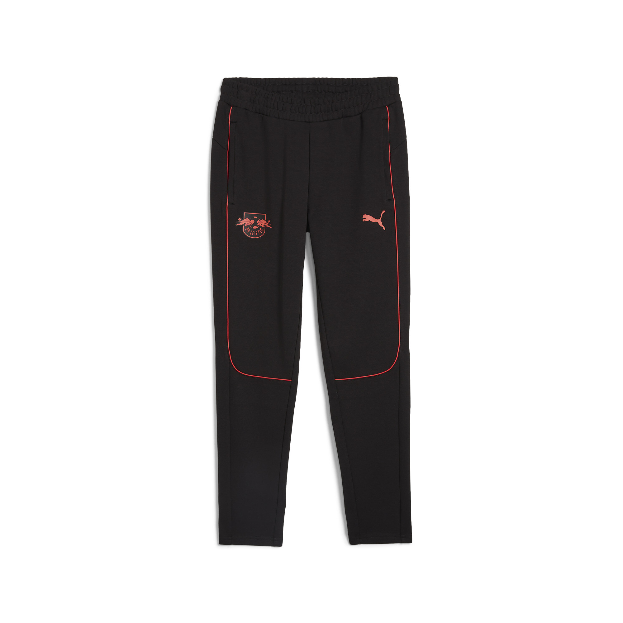 Puma RB Leipzig Casuals Hose Herren | Mit Other Pattern | Black/Active Red | Größe: L