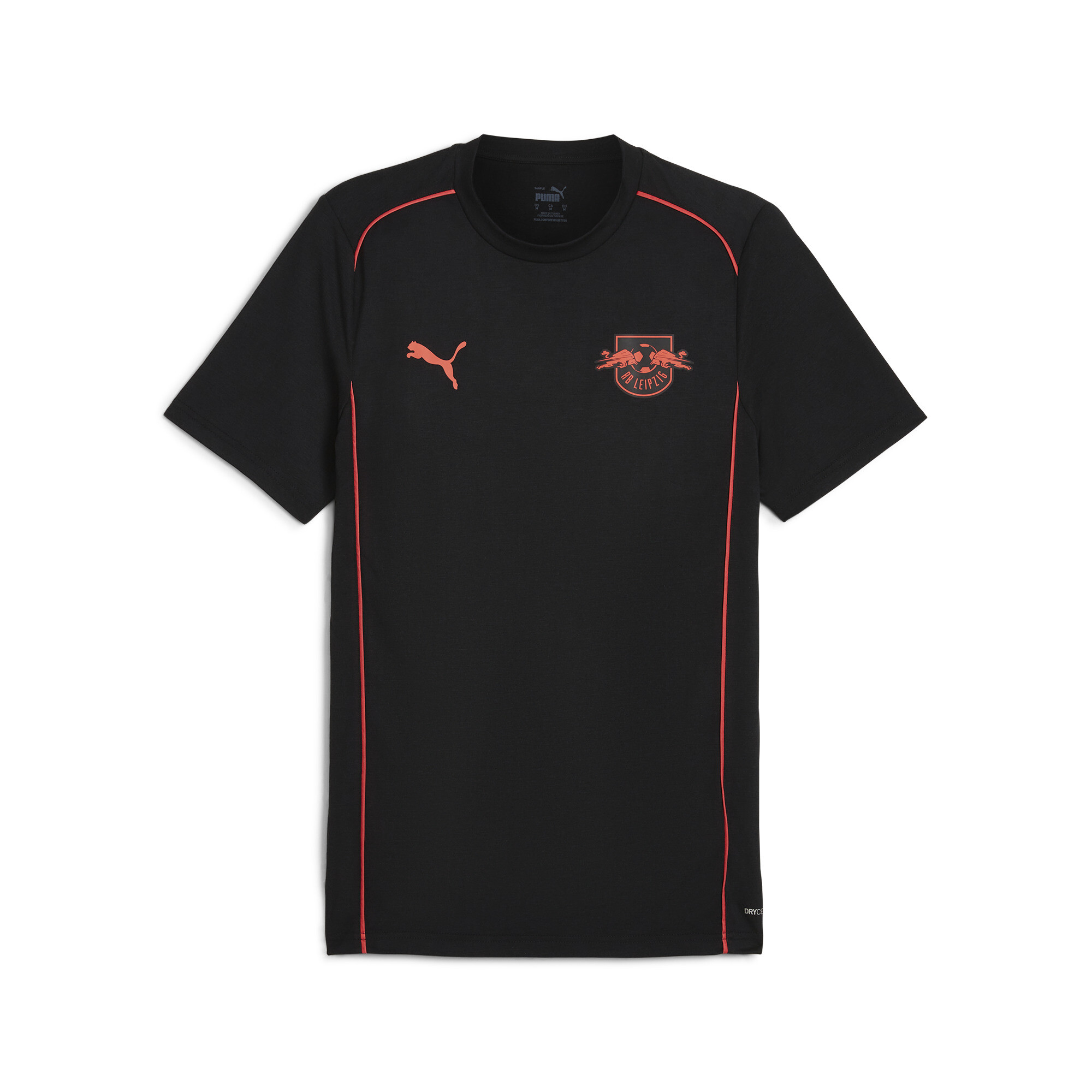 Puma RB Leipzig Casuals T-Shirt Herren | Mit Other Pattern | Black/Active Red | Größe: M