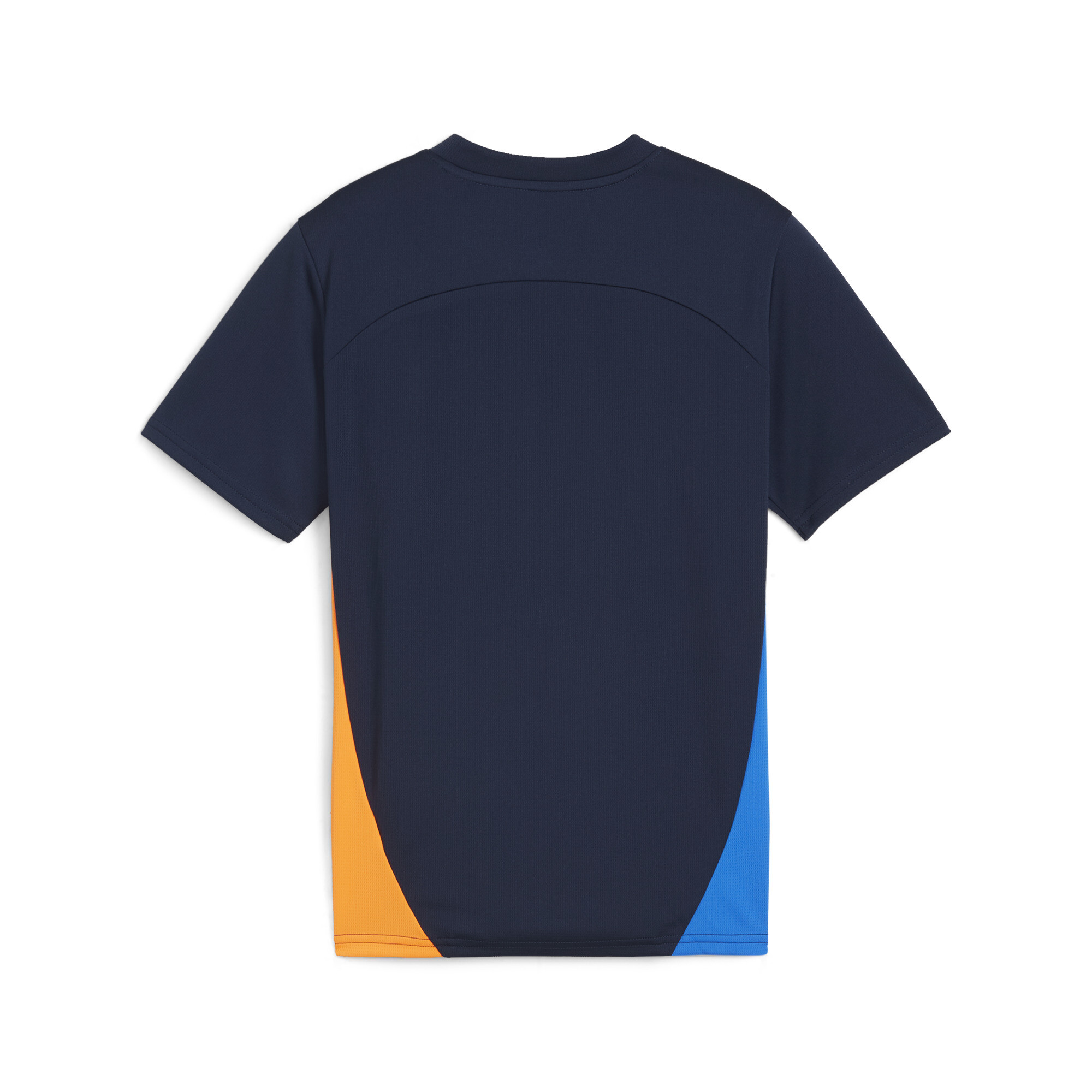 PUMA Olympique Marseille Trainingsshirt 2024-2025 Kids Donkerblauw Blauw Oranje