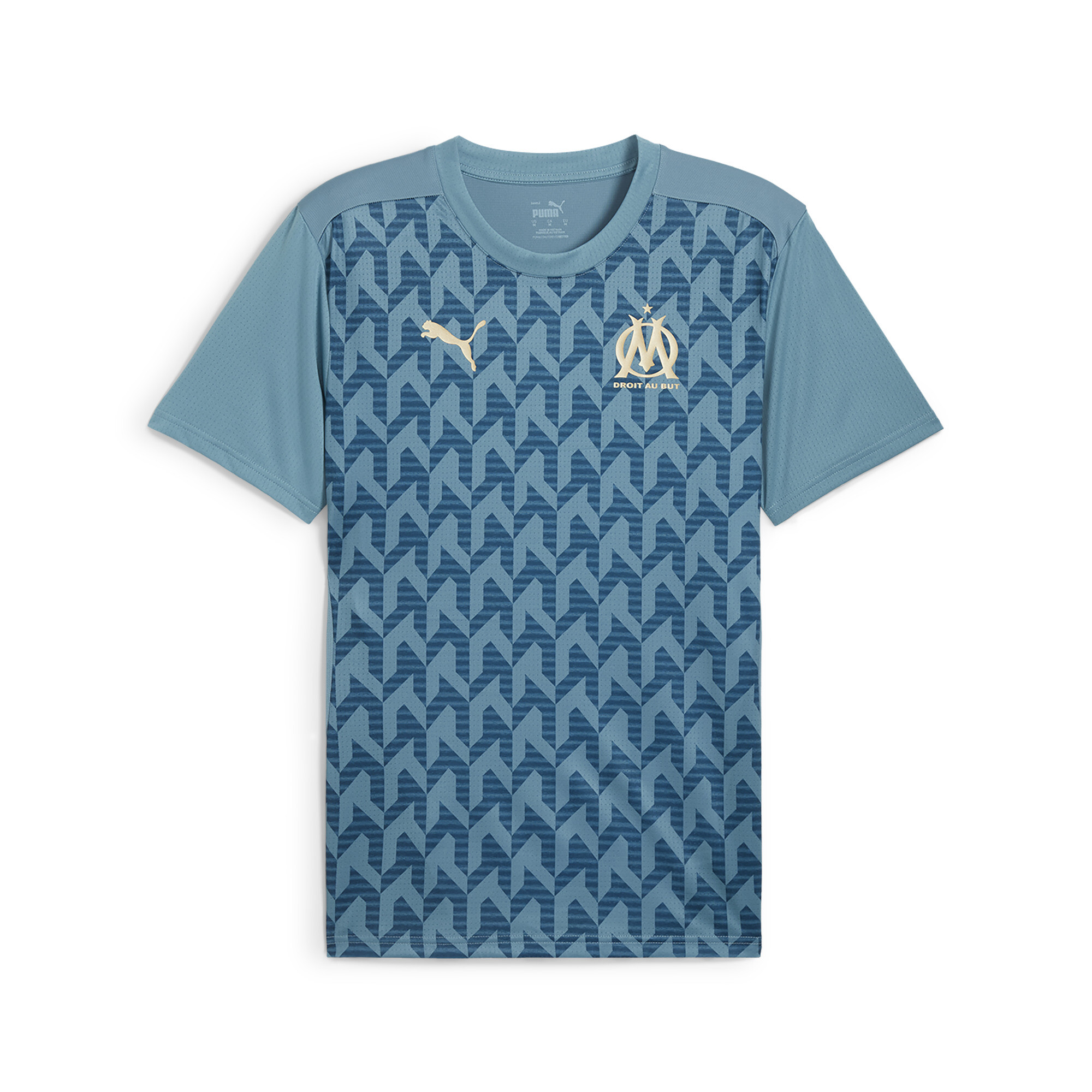 Puma Olympique de Marseille Pre-match Kurzarmtrikot Herren | Mit Other Pattern | Bold Blue/Ocean Tropic | Größe: XXL